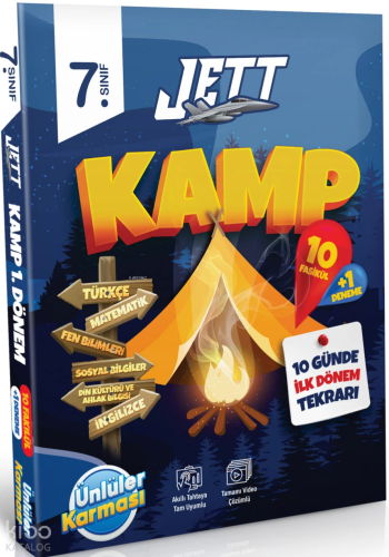 Ünlüler Karması 7.Sınıf 1.Dönem Jett Kamp 10 Fasikül | Abdulaziz Yumuş
