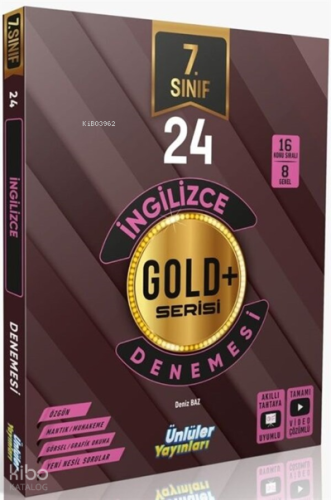 Ünlüler Karması 7. Sınıf İngilizce 24 Deneme | Kolektif | Ünlüler Karm