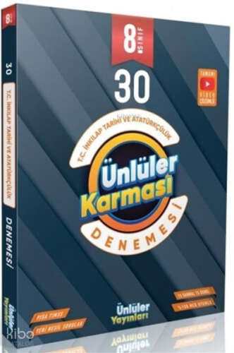 Ünlüler Karması 8. Sınıf İnkılap Tarihi 30 Deneme | Kolektif | Ünlüler