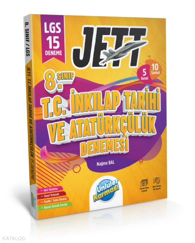 Ünlüler Karması 8. Sınıf Jett T.C. İnkılap Tarihi ve Atatürkçülük 15 Deneme