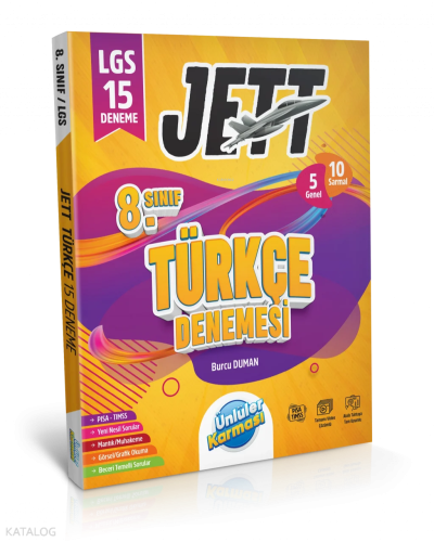 Ünlüler Karması 8. Sınıf Jett Türkçe 15 Deneme | Burcu Duman | Ünlüler