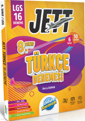 Ünlüler Karması 8. Sınıf Jett Türkçe 16 Deneme | Kolektif | Ünlüler Ka