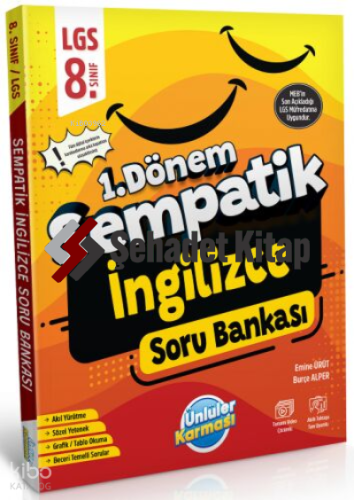 Ünlüler Karması 8. Sınıf LGS İngilizce 1. Dönem Sempatik Soru Bankası 