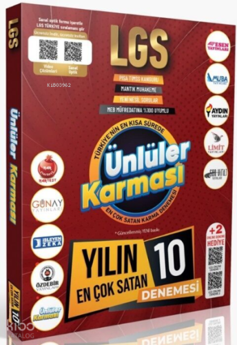 Ünlüler Karması Lgs Genel 10+2 Karma Deneme (Yeni) | Kolektif | Ünlüle
