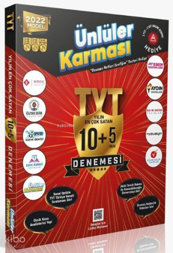 Ünlüler Karması Tyt Genel 10 + 5 Karma Deneme (Yeni) | Kolektif | Ünlü