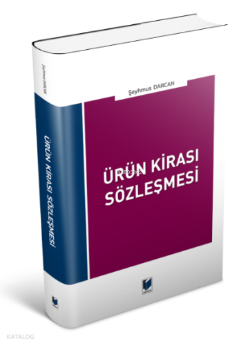 Ürün Kirası Sözleşmesi | Şeyhmus Darcan | Adalet Yayınevi