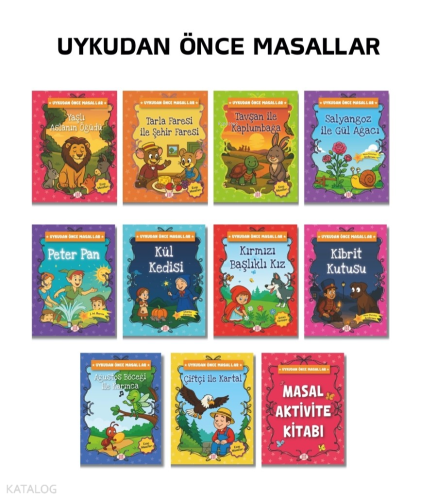 Uykudan Önce Masallar Seti (10 Kitap +1 Aktivite Takım) | Kolektif | D