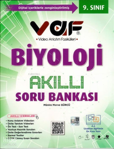 Vaf 09.Sınıf Soru Bankası Biyoloji - 2022