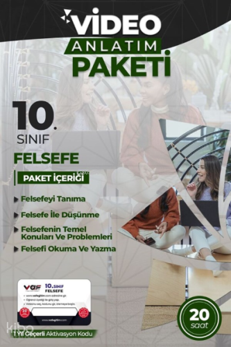 Vaf 10.Sınıf Aktivasyon Kartı Felsefe - 2022 | Kolektif | Vaf Yayınlar