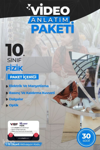 Vaf 10.Sınıf Aktivasyon Kartı Fizik - 2022 | Kolektif | Vaf Yayınları 