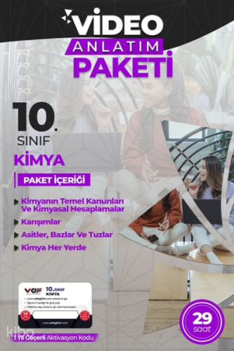 Vaf 10.Sınıf Aktivasyon Kartı Kimya - 2022 | Kolektif | Vaf Yayınları 