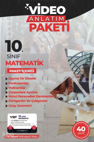 Vaf 10.Sınıf Aktivasyon Kartı Matematik - 2022 | Kolektif | Vaf Yayınl