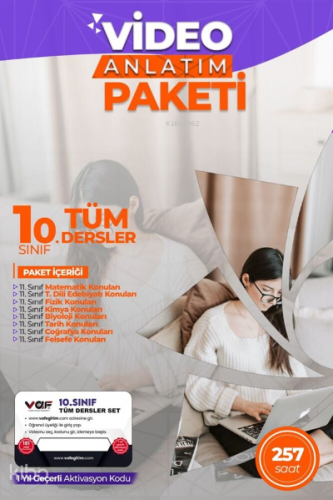 Vaf 10.Sınıf Aktivasyon Kartı Seti - 2022 | Kolektif | Vaf Yayınları (