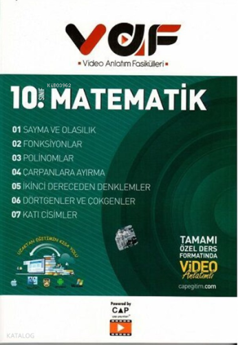 Vaf 10.Sınıf Matematik - 2021