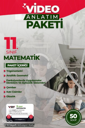 Vaf 11.Sınıf Aktivasyon Kartı Matematik - 2022