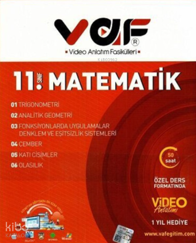 Vaf 11.Sınıf Fasikül Matematik - 2022