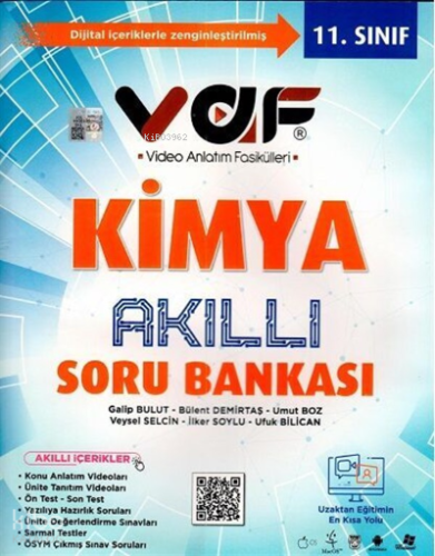Vaf 11.Sınıf Soru Bankası Kimya - 2022