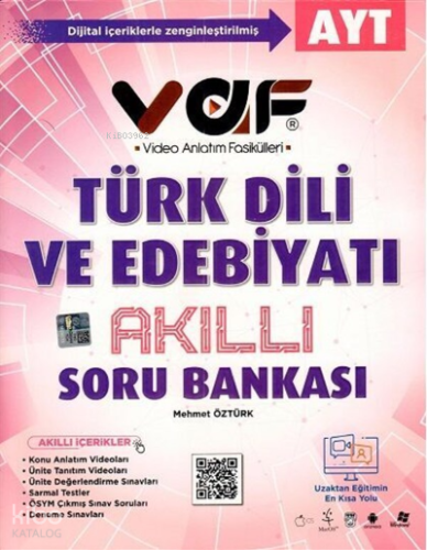 Vaf Yks Ayt Soru Bankası Edebiyat - 2022