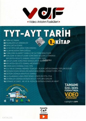 Vaf Yks Tyt-Ayt Tarih 1 - 2021 | Kolektif | Vaf Yayınları (Bayilik)