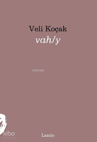 Vah/y | Veli Koçak | Lando Yayınları