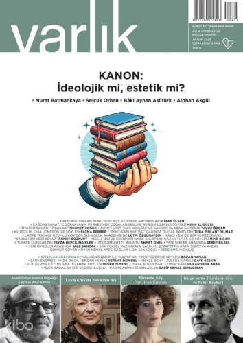 Varlık Edebiyat ve Kültür Dergisi Sayı: 1419 Aralık 2025 | Kolektif | 