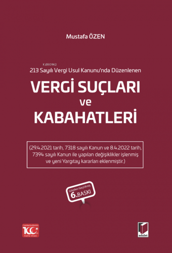 Vergi Suçları ve Kabahatleri