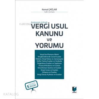 Vergi Usul Kanunu ve Yorumu (Açıklamalı - İçtihatlı