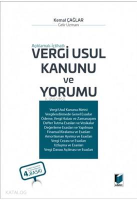Vergi Usul Kanunu ve Yorumu Açıklamalı ve İçtihatlı