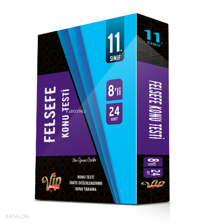 Vip 11.Sınıf Felsefe Kutu Test | Kolektif | Vip Yayınları (Hazırlık)