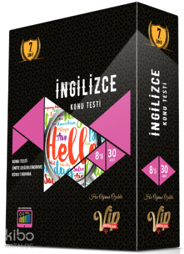 Vip 7.Sınıf İngilizce  Konu Testi