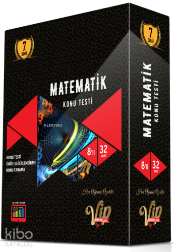 Vip 7.Sınıf Matematik Konu Testi | Kolektif | Vip Yayınları (Hazırlık)