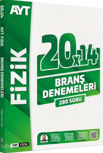 VİP Fizik AYT Fizik Tamamı Video Çözümlü 20x14 Branş Denemeleri | Kema