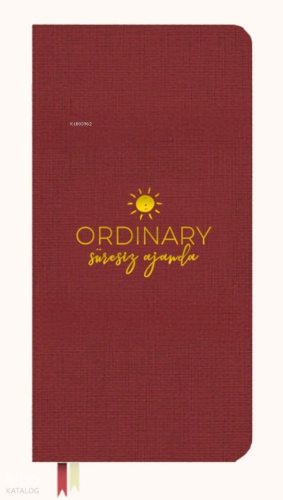 Vivago Art Ordinary Süresiz Ajanda - Bordo (Keten) | | Vivago Art