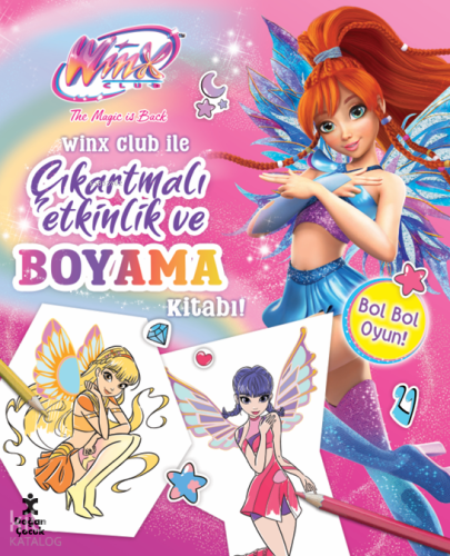 Winx Club ile Çıkartmalı Etkinlik ve Boyama Kitabı (Ciltli) | Kolektif