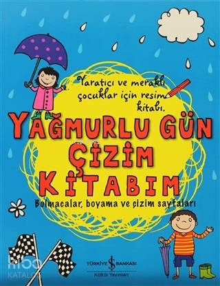 Yağmurlu Gün Çizim Kitabım Bulmacalar, boyama ve çizim sayfaları