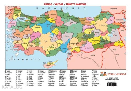 Yapboz 12 - Türkiye Haritası