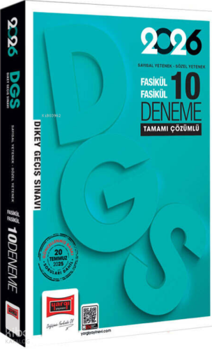 Yargı Yayınları 2026 DGS Sayısal-Sözel Yetenek Tamamı Çözümlü 10 Deneme