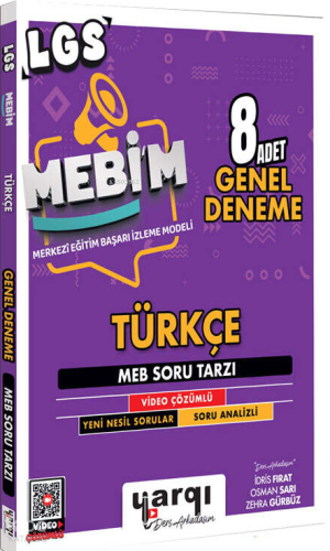 Yargı Ders Arkadaşım 8.Sınıf LGS MEBİM Türkçe 8 Adet Genel Deneme | Ko