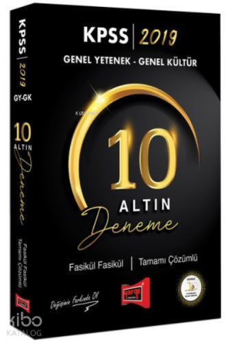 Yargı - Kpss Genel Yetenek Genel Kültür 10 Altın Deneme Tamamı Çözümlü