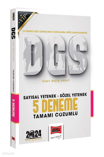 Yargı Yayınları 2024 DGS Sözel Sayısal Bölüm Tamamı Çözümlü 5 Deneme