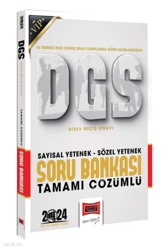 Yargı Yayınları 2024 DGS Vip Sözel Sayısal Bölüm Tamamı Çözümlü Soru Bankası