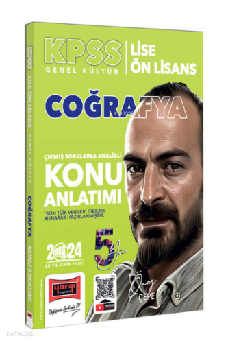 Yargı Yayınları 2024 KPSS Lise Ön Lisans 5Yüz Ekibi Coğrafya Çıkmış Sorularla Desteklenmiş Analizli Konu Anlatımı