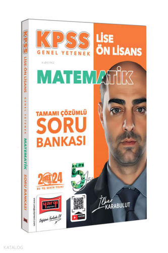 Yargı Yayınları 2024 KPSS Lise Ön Lisans 5Yüz Ekibi Matematik Tamamı Çözümlü Soru Bankası