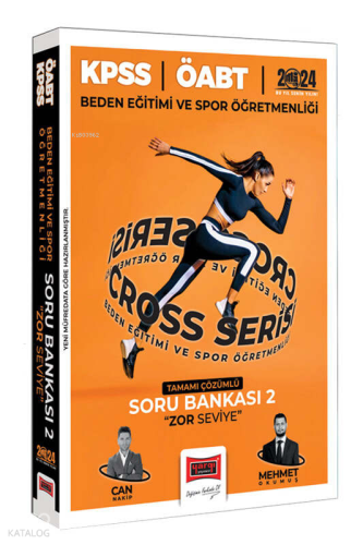 Yargı Yayınları 2024 ÖABT Beden Eğitimi ve Spor Öğretmenliği Cross Serisi "Zor Seviye" Soru Bankası 2
