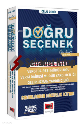 Yargı Yayınları 2025 Doğru Seçenek Vergi Dairesi Müdürlüğü Sınavlarına Hazırlık Kitabı