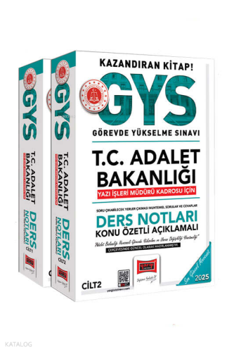 Yargı Yayınları 2025 GYS T.C Adalet Bakanlığı Yazı İşleri Müdürü Kadro