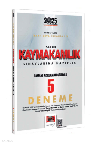 Yargı Yayınları 2025 Kaymakamlık Sınavlarına Hazırlık Tamamı Açıklamalı Çözümlü 5 Deneme