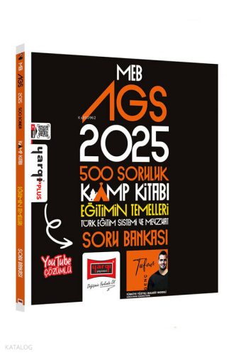 Yargı Yayınları 2025 MEB-AGS 500 Soruluk Kamp Kitabı Eğitimin Temeller