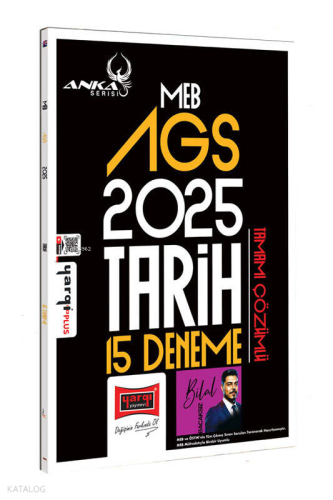 Yargı Yayınları MEB-AGS Anka Serisi Tarih Tamamı Çözümlü 15 Deneme