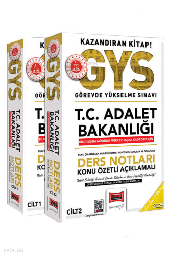 Yargı Yayınları 2025 T.C Adalet Bakanlığı Bilgi İşlem Müdürü Merkez-Ta